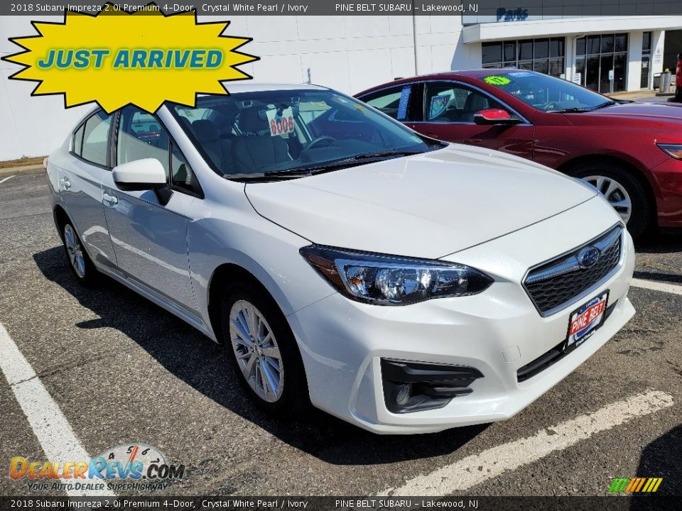 2018 Subaru Impreza 2.0i Premium 4-Door Crystal White Pearl / Ivory Photo #1