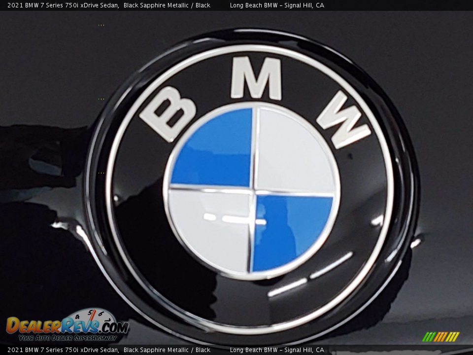 2021 BMW 7 Series 750i xDrive Sedan Black Sapphire Metallic / Black Photo #5