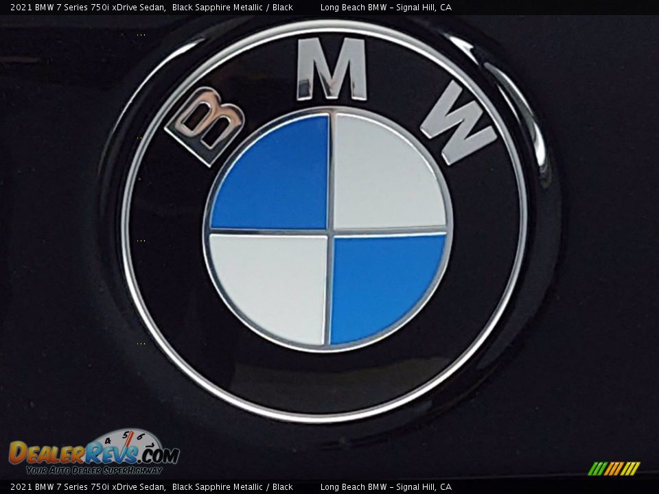 2021 BMW 7 Series 750i xDrive Sedan Black Sapphire Metallic / Black Photo #7