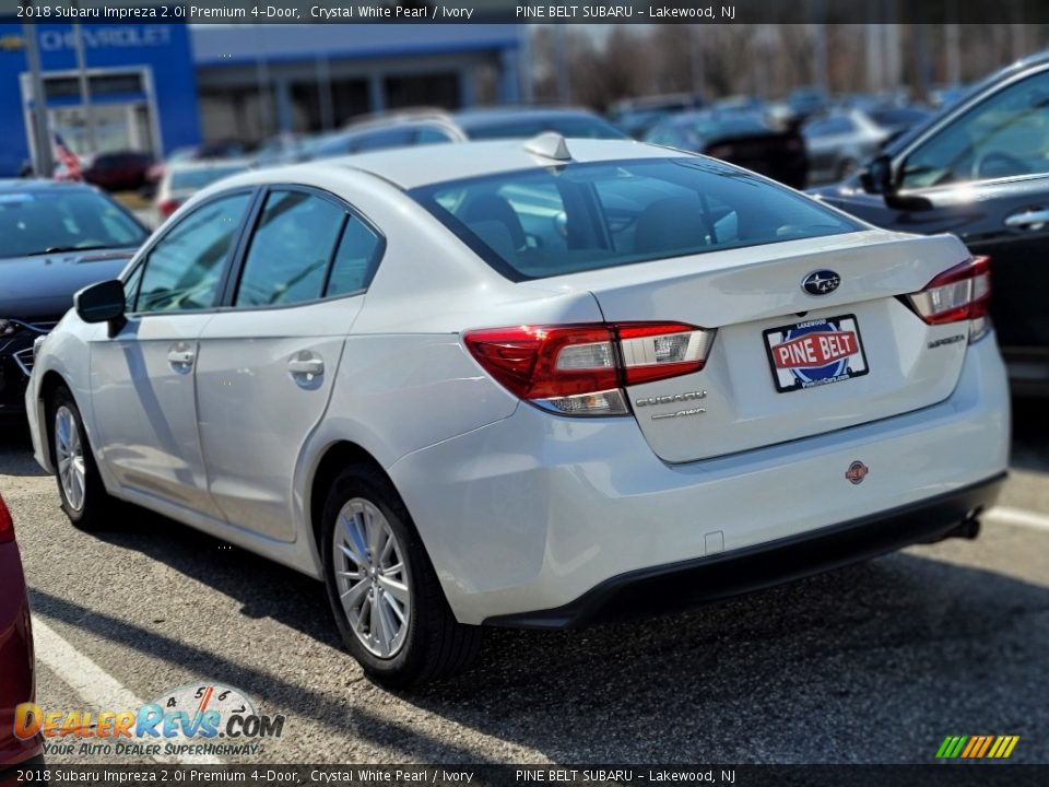 2018 Subaru Impreza 2.0i Premium 4-Door Crystal White Pearl / Ivory Photo #3