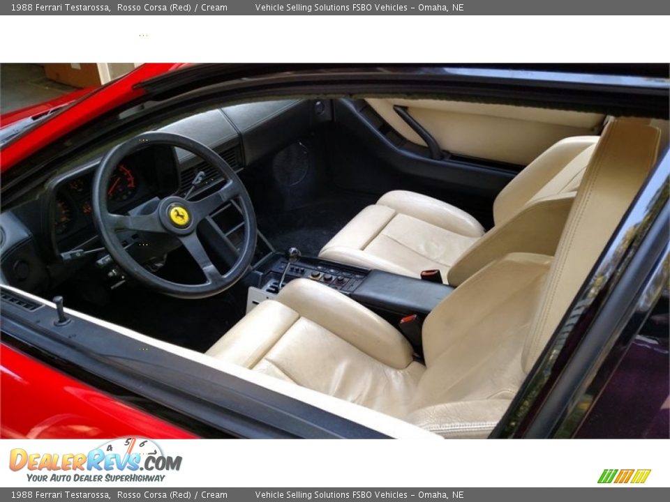 Cream Interior - 1988 Ferrari Testarossa  Photo #9