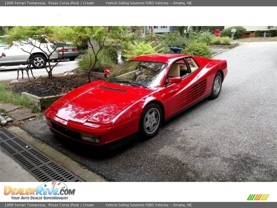 1988 Ferrari Testarossa Rosso Corsa (Red) / Cream Photo #10
