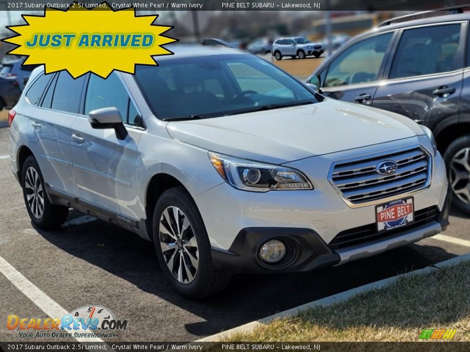 2017 Subaru Outback 2.5i Limited Crystal White Pearl / Warm Ivory Photo #1