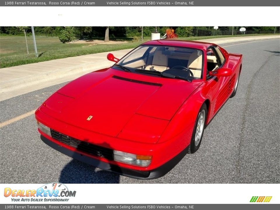 1988 Ferrari Testarossa Rosso Corsa (Red) / Cream Photo #11