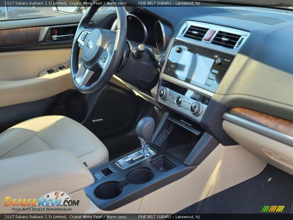 2017 Subaru Outback 2.5i Limited Crystal White Pearl / Warm Ivory Photo #2