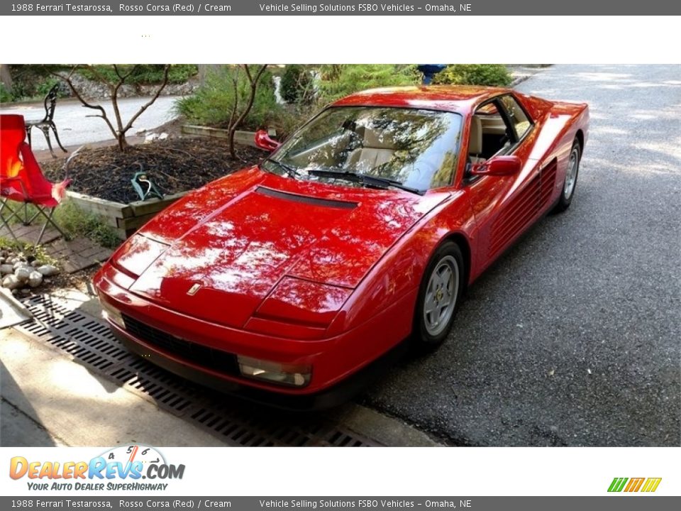 1988 Ferrari Testarossa Rosso Corsa (Red) / Cream Photo #12