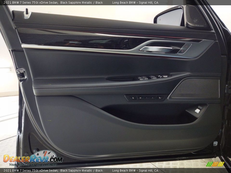 2021 BMW 7 Series 750i xDrive Sedan Black Sapphire Metallic / Black Photo #10