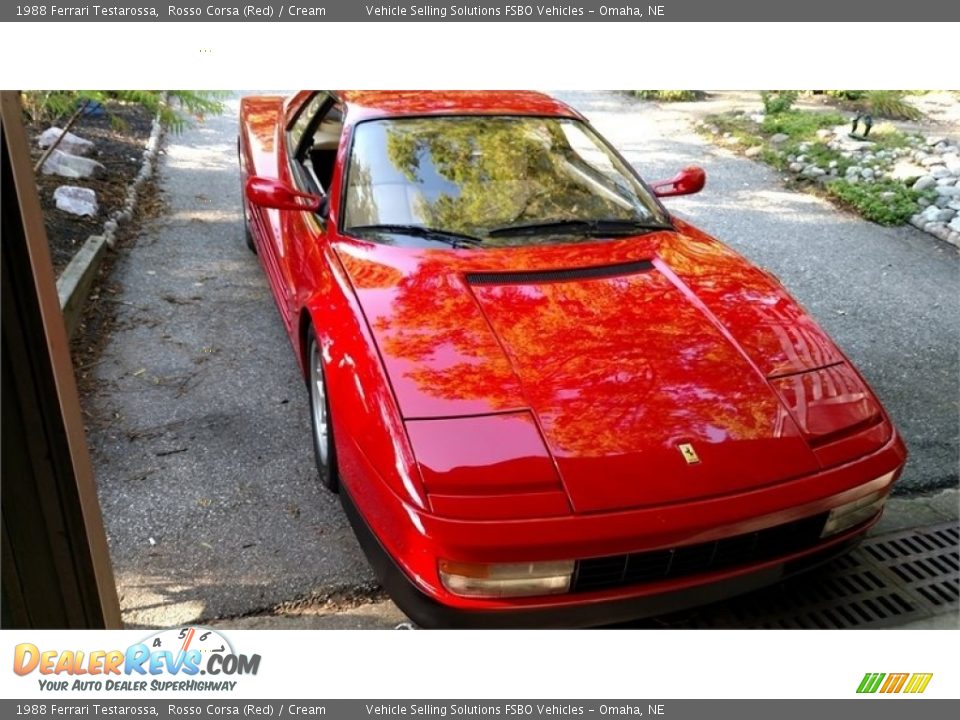 1988 Ferrari Testarossa Rosso Corsa (Red) / Cream Photo #14