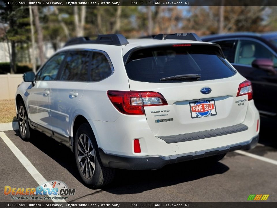 2017 Subaru Outback 2.5i Limited Crystal White Pearl / Warm Ivory Photo #4