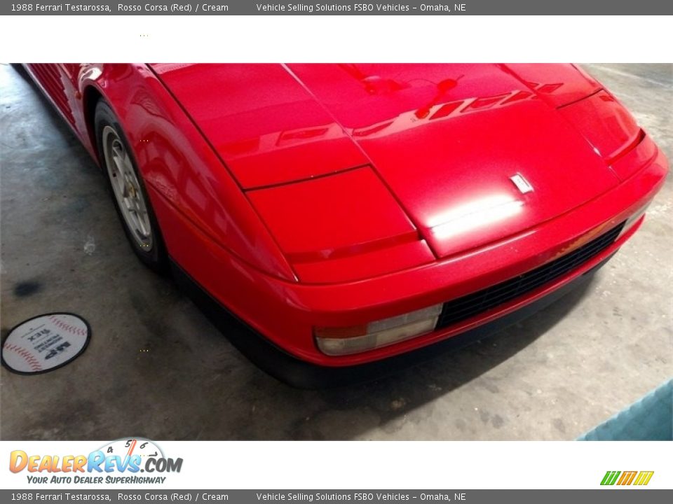 1988 Ferrari Testarossa Rosso Corsa (Red) / Cream Photo #16