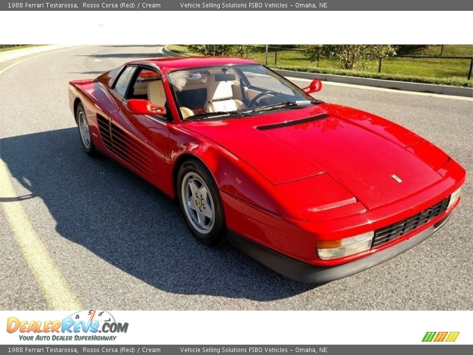 1988 Ferrari Testarossa Rosso Corsa (Red) / Cream Photo #17