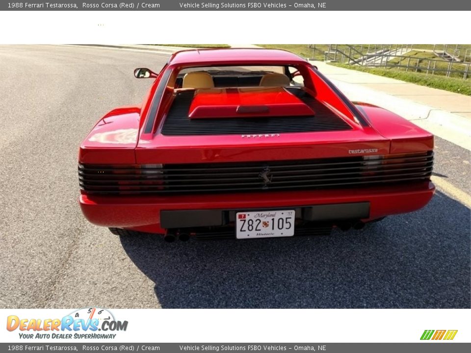 1988 Ferrari Testarossa Rosso Corsa (Red) / Cream Photo #21