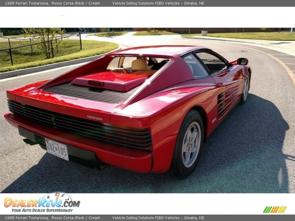 1988 Ferrari Testarossa Rosso Corsa (Red) / Cream Photo #22