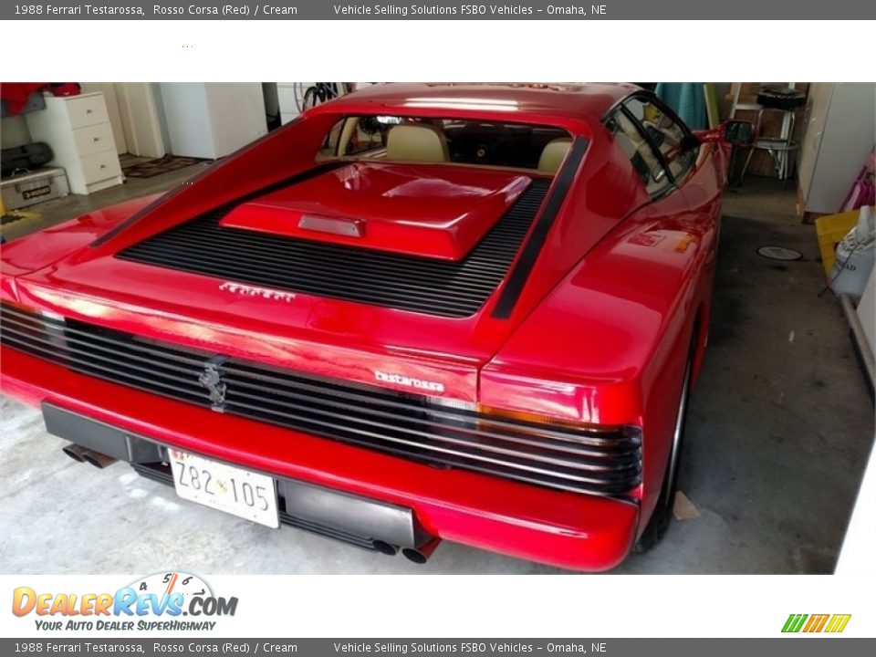 1988 Ferrari Testarossa Rosso Corsa (Red) / Cream Photo #23