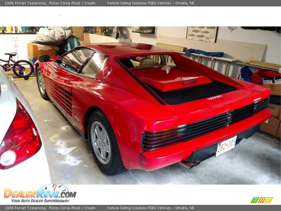 1988 Ferrari Testarossa Rosso Corsa (Red) / Cream Photo #25