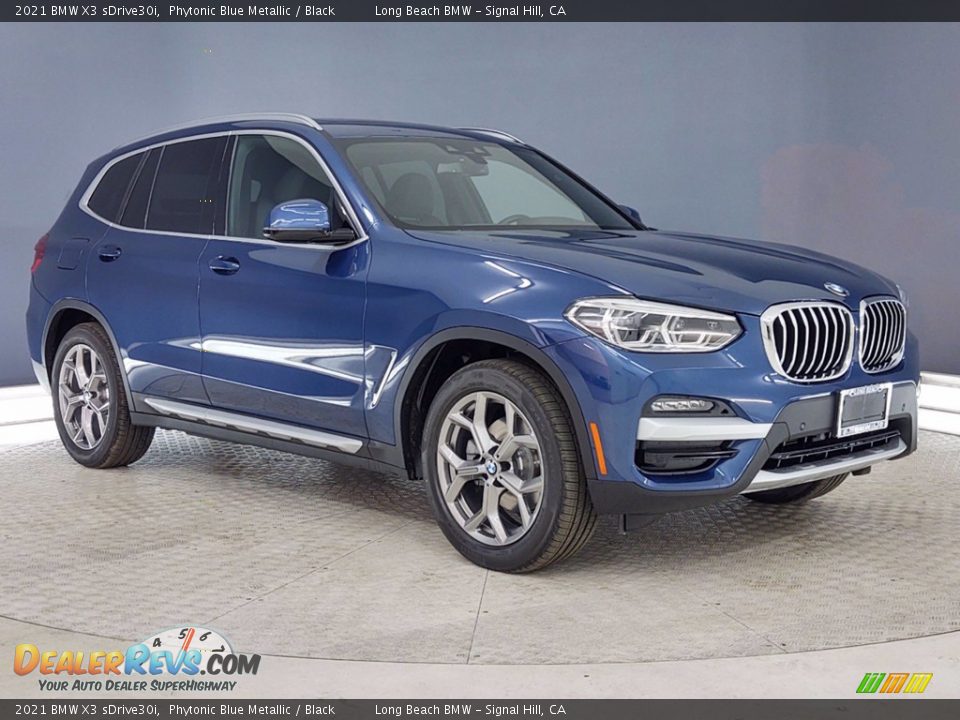 2021 BMW X3 sDrive30i Phytonic Blue Metallic / Black Photo #1