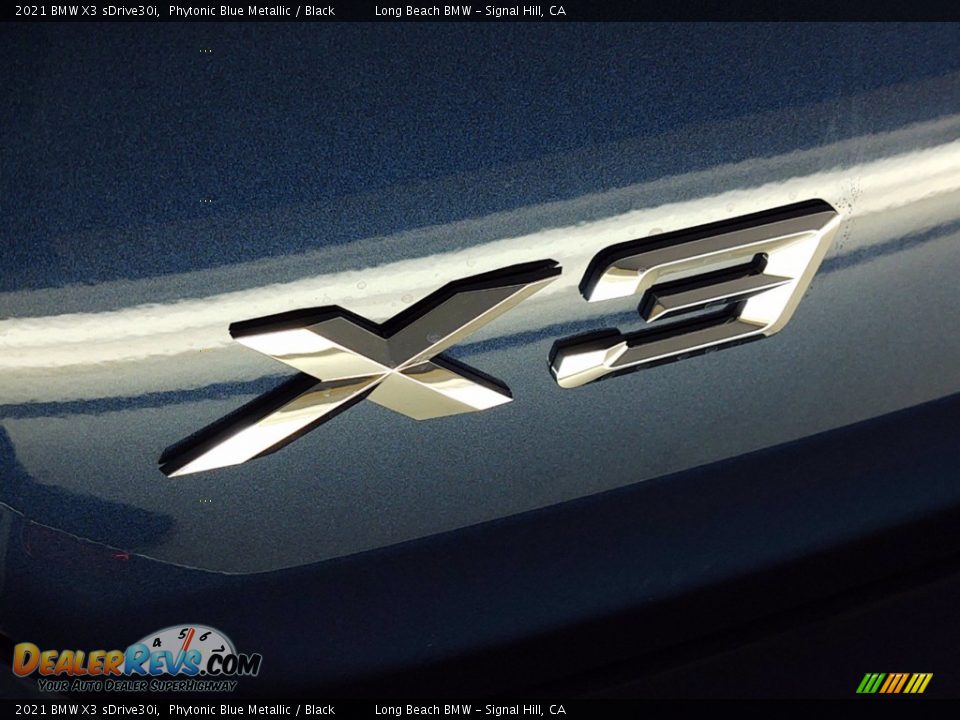 2021 BMW X3 sDrive30i Phytonic Blue Metallic / Black Photo #8