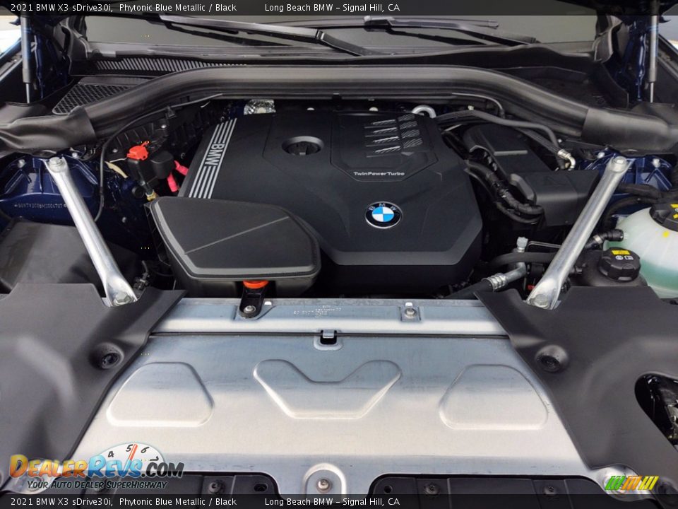 2021 BMW X3 sDrive30i Phytonic Blue Metallic / Black Photo #9