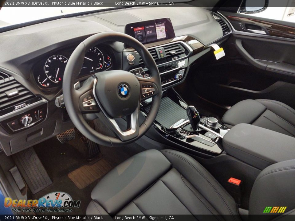 2021 BMW X3 sDrive30i Phytonic Blue Metallic / Black Photo #12