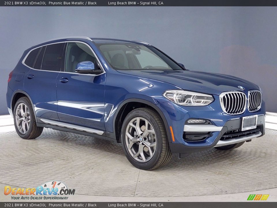 2021 BMW X3 sDrive30i Phytonic Blue Metallic / Black Photo #27