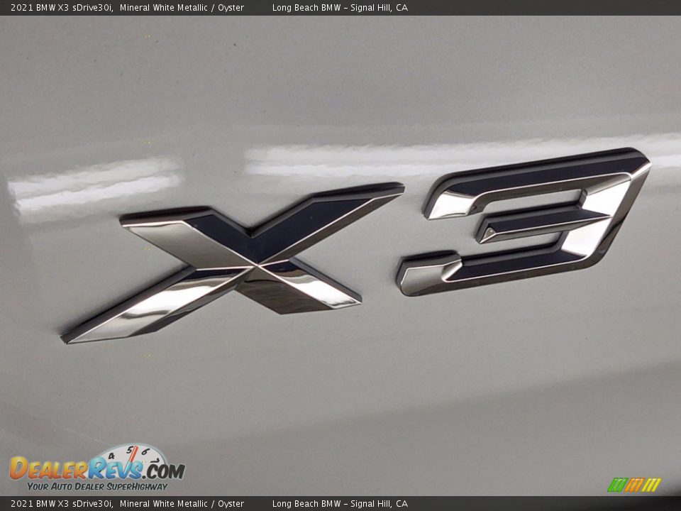 2021 BMW X3 sDrive30i Mineral White Metallic / Oyster Photo #8