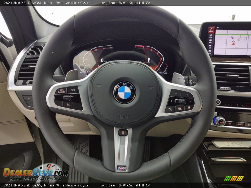2021 BMW X3 sDrive30i Mineral White Metallic / Oyster Photo #14