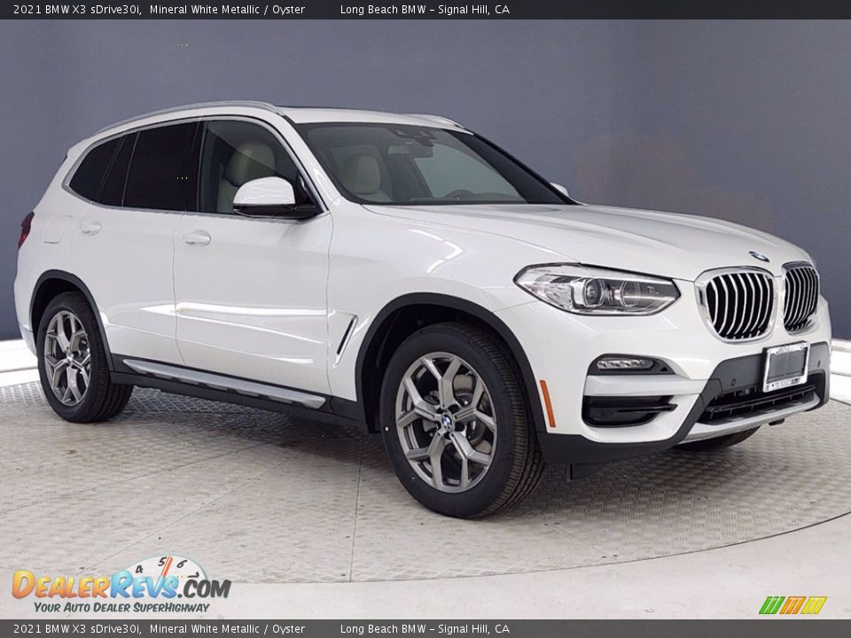 2021 BMW X3 sDrive30i Mineral White Metallic / Oyster Photo #27