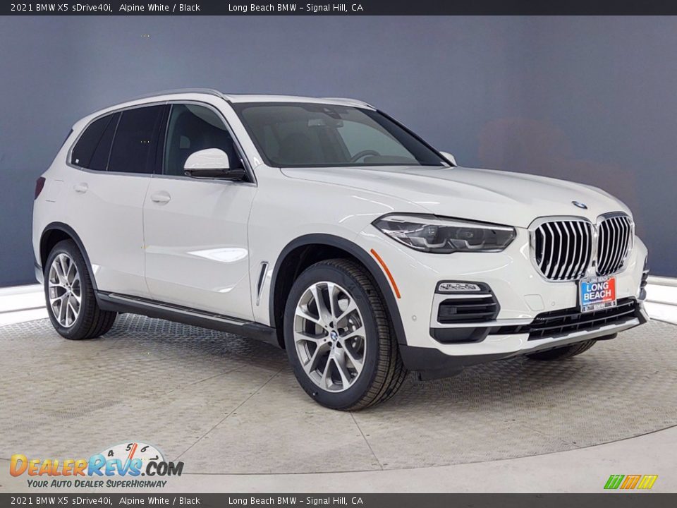 2021 BMW X5 sDrive40i Alpine White / Black Photo #1