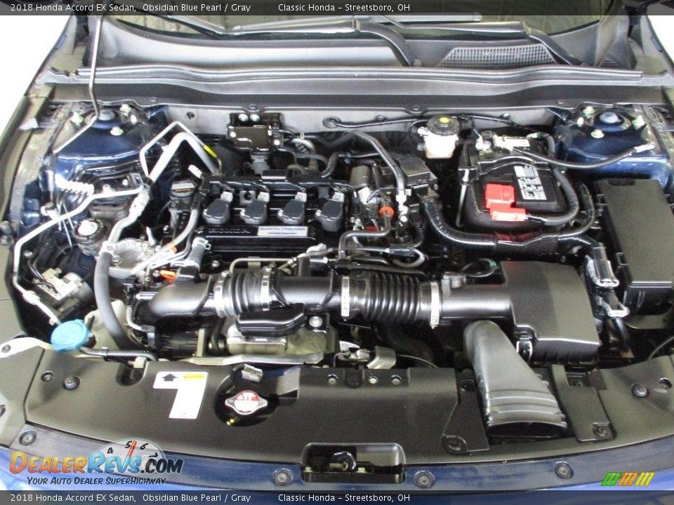 2018 Honda Accord EX Sedan Obsidian Blue Pearl / Gray Photo #13