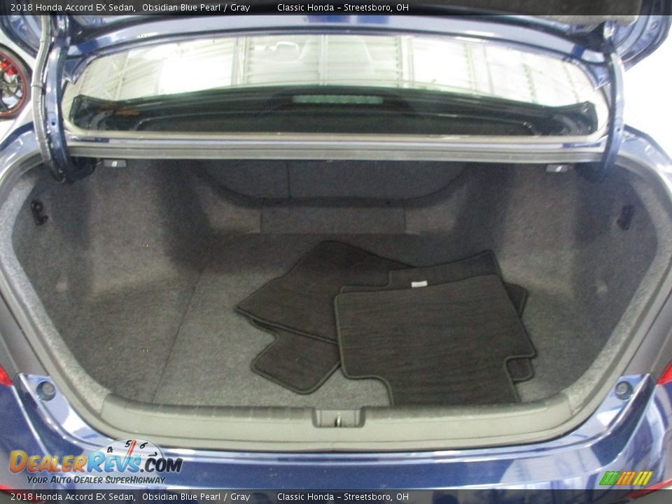 2018 Honda Accord EX Sedan Obsidian Blue Pearl / Gray Photo #14