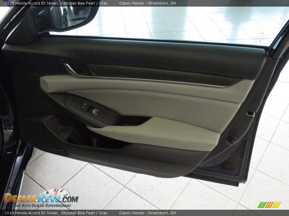 2018 Honda Accord EX Sedan Obsidian Blue Pearl / Gray Photo #16