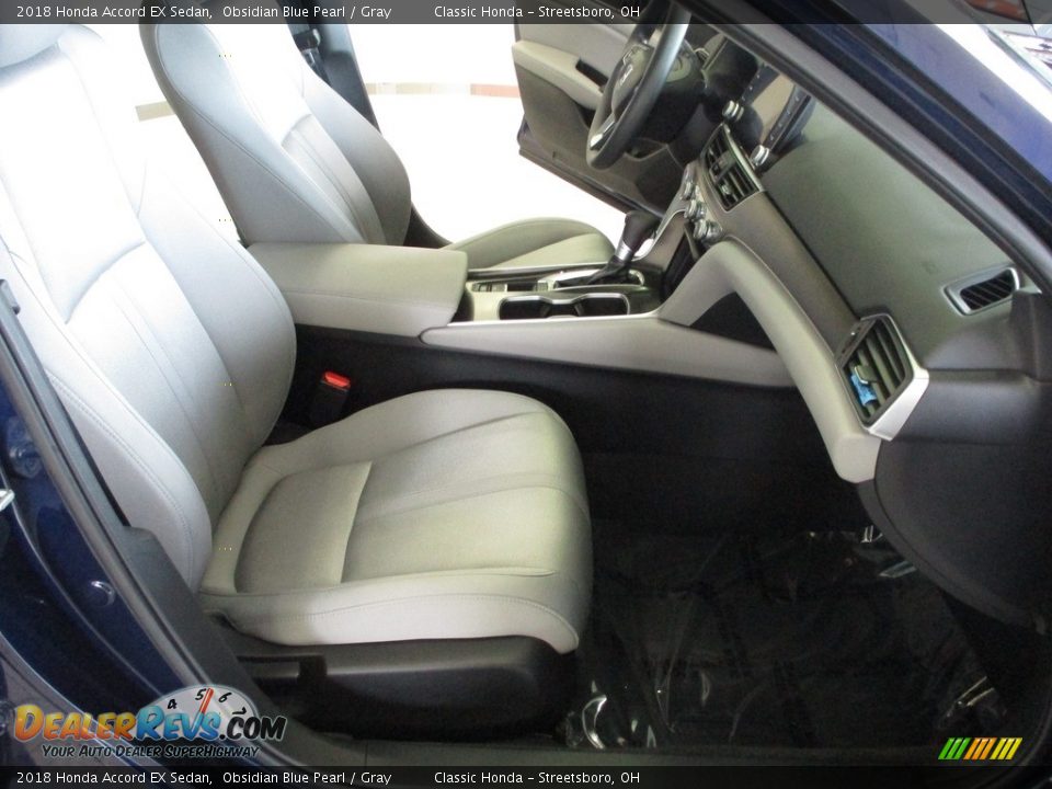 2018 Honda Accord EX Sedan Obsidian Blue Pearl / Gray Photo #19