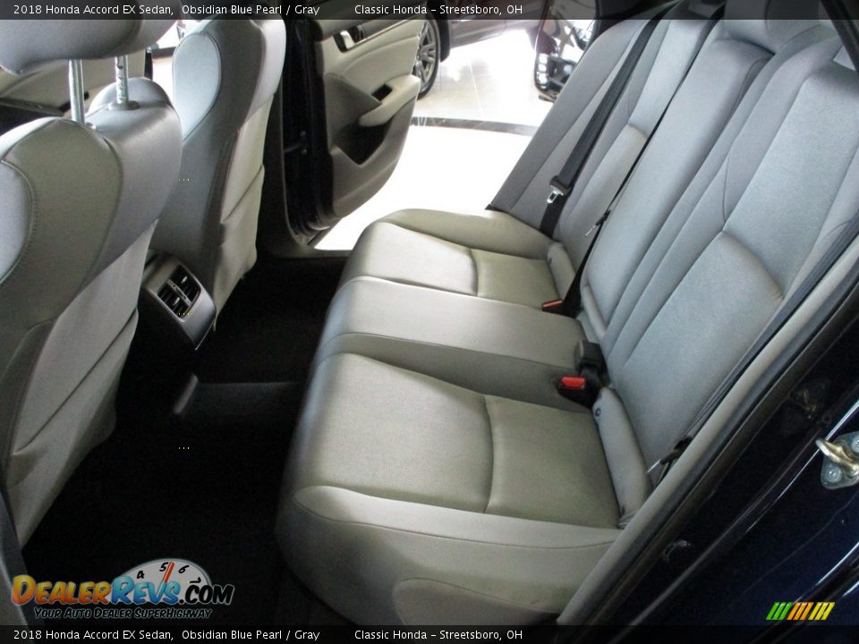 2018 Honda Accord EX Sedan Obsidian Blue Pearl / Gray Photo #25