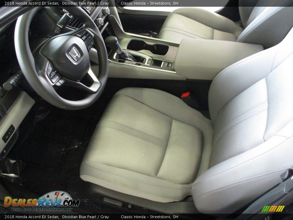 2018 Honda Accord EX Sedan Obsidian Blue Pearl / Gray Photo #27
