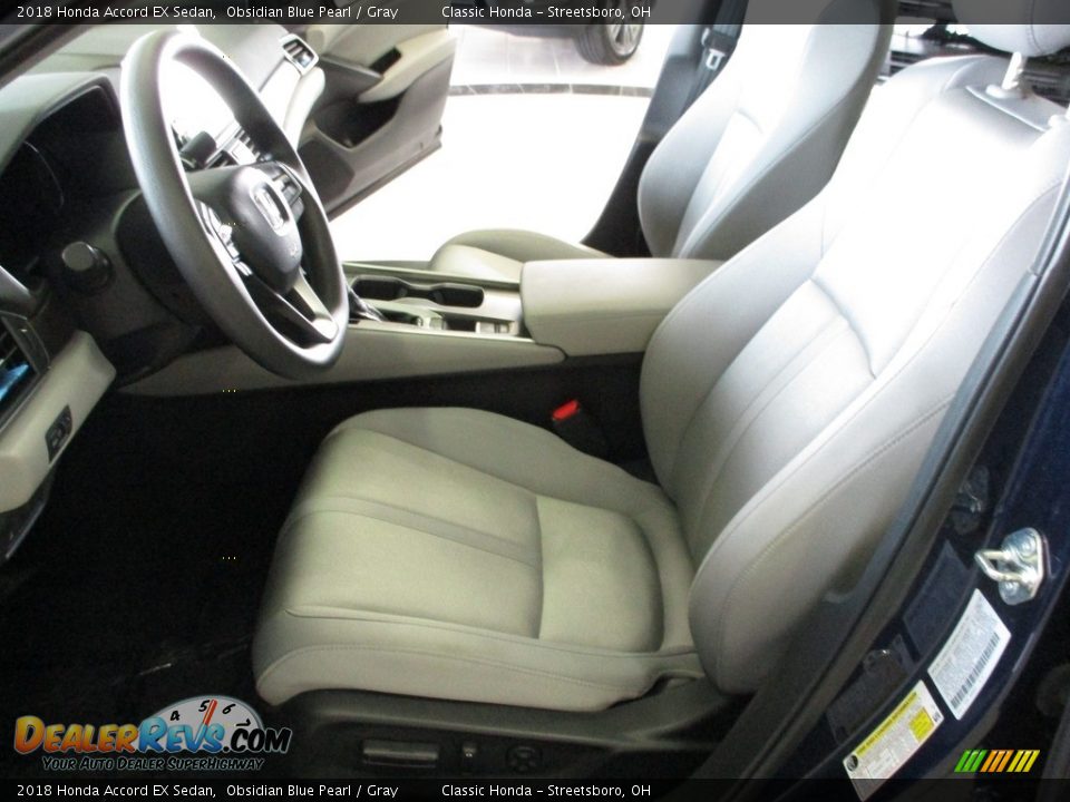 2018 Honda Accord EX Sedan Obsidian Blue Pearl / Gray Photo #28