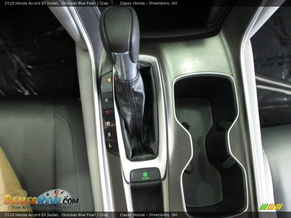 2018 Honda Accord EX Sedan Obsidian Blue Pearl / Gray Photo #36