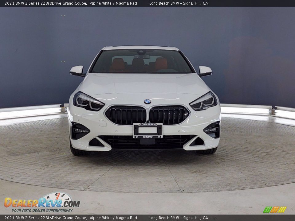 2021 BMW 2 Series 228i sDrive Grand Coupe Alpine White / Magma Red Photo #2