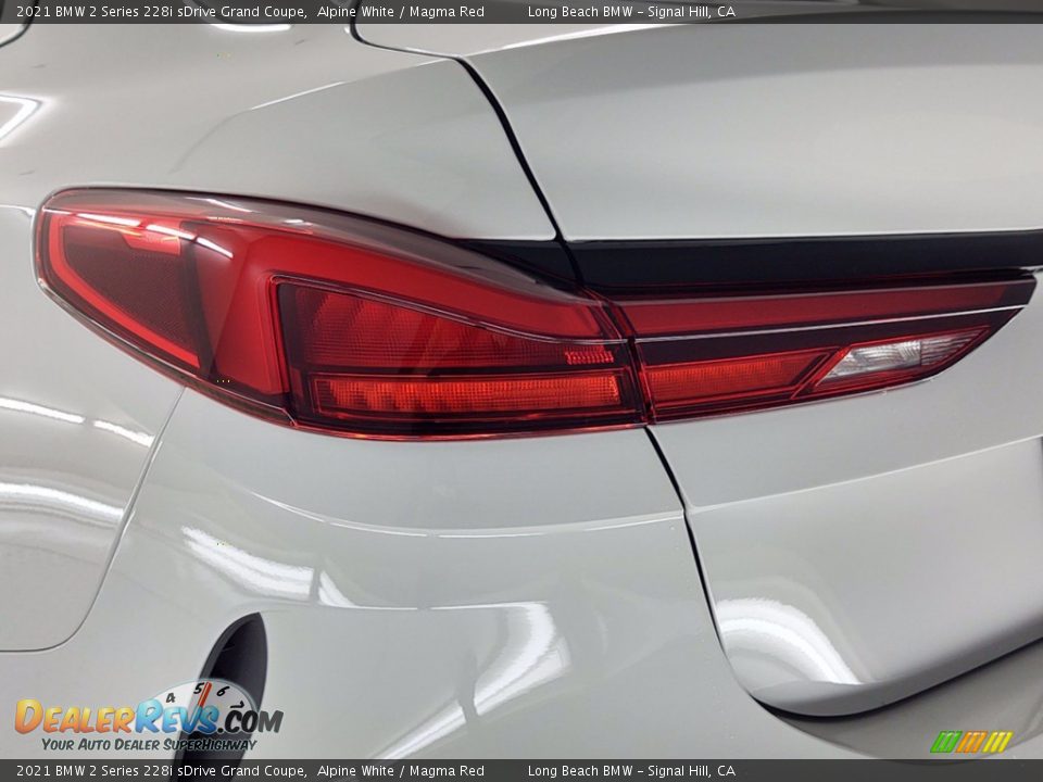 2021 BMW 2 Series 228i sDrive Grand Coupe Alpine White / Magma Red Photo #6