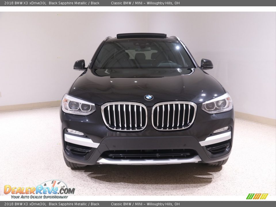 2018 BMW X3 xDrive30i Black Sapphire Metallic / Black Photo #2