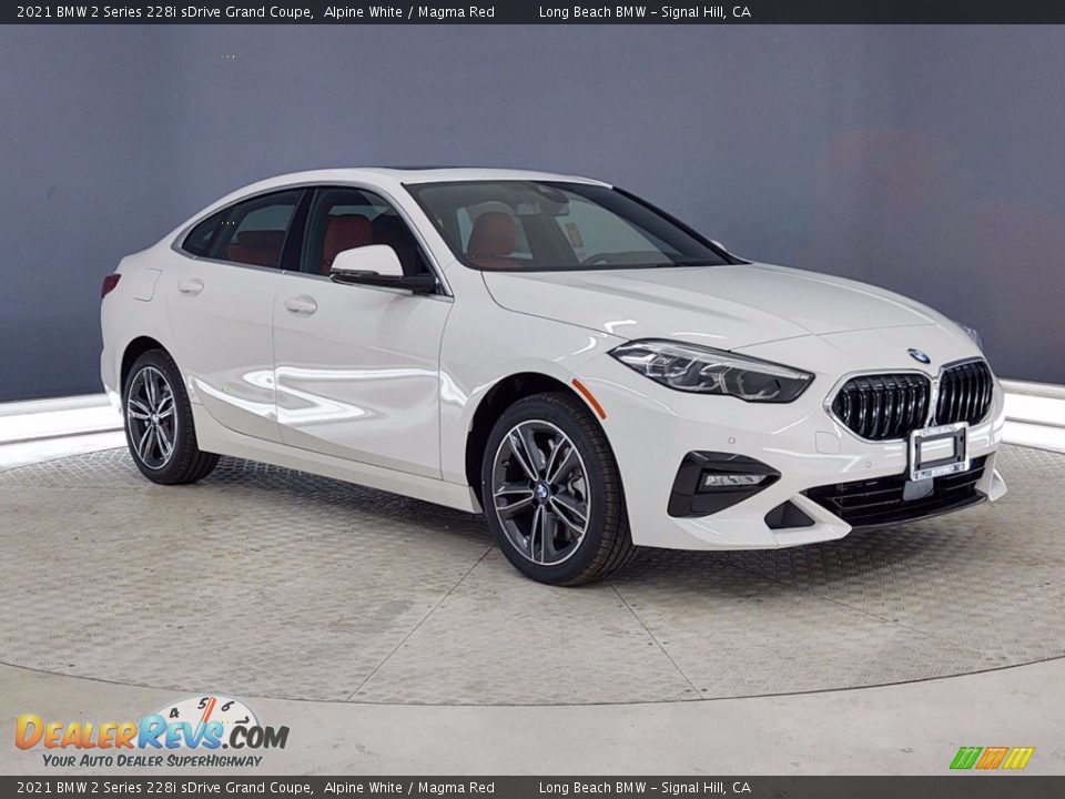 2021 BMW 2 Series 228i sDrive Grand Coupe Alpine White / Magma Red Photo #27