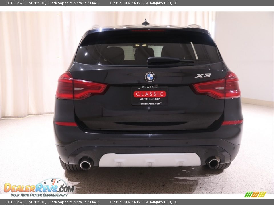 2018 BMW X3 xDrive30i Black Sapphire Metallic / Black Photo #22