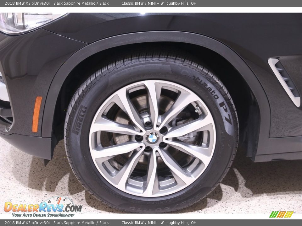 2018 BMW X3 xDrive30i Black Sapphire Metallic / Black Photo #24