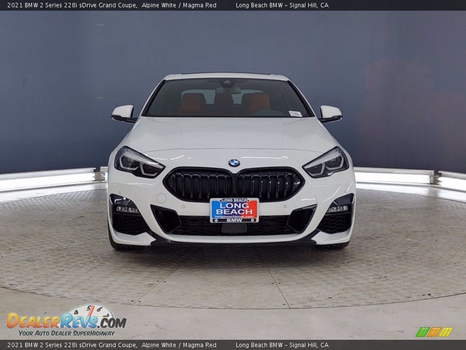 2021 BMW 2 Series 228i sDrive Grand Coupe Alpine White / Magma Red Photo #2