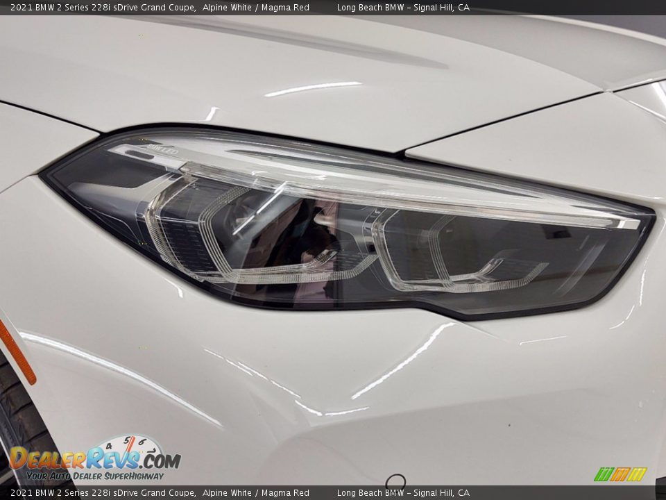 2021 BMW 2 Series 228i sDrive Grand Coupe Alpine White / Magma Red Photo #4
