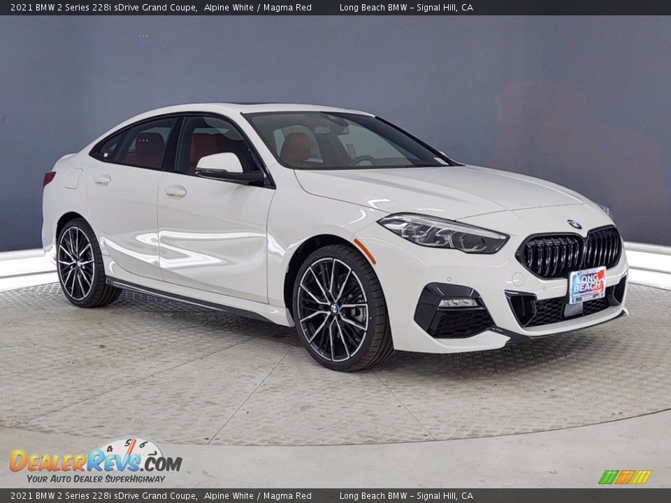 2021 BMW 2 Series 228i sDrive Grand Coupe Alpine White / Magma Red Photo #27