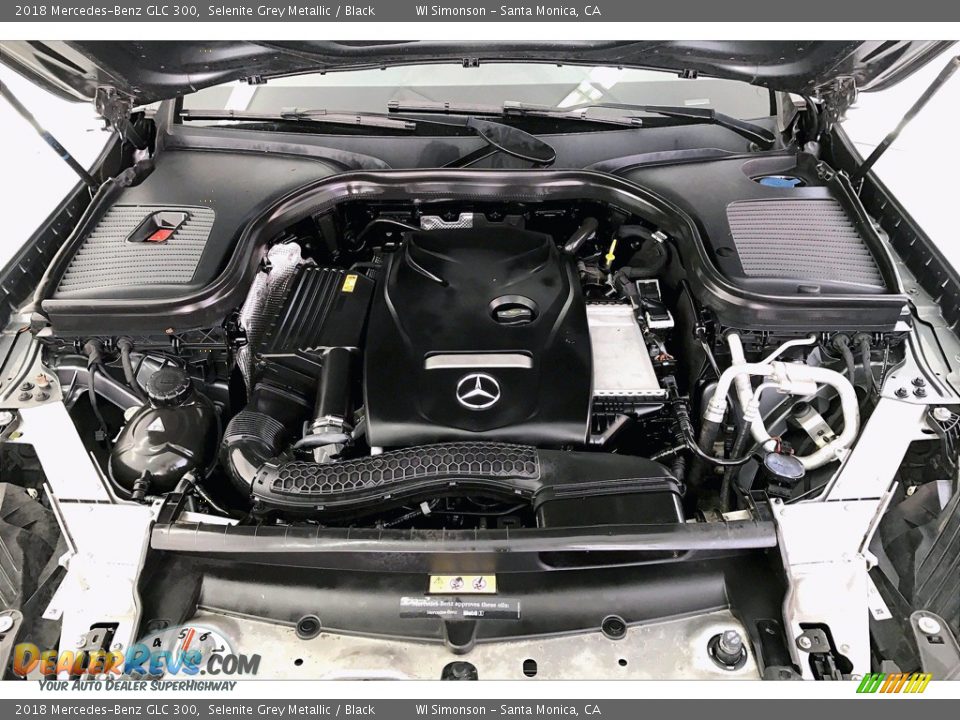 2018 Mercedes-Benz GLC 300 Selenite Grey Metallic / Black Photo #9