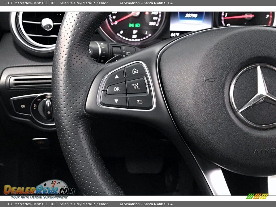 2018 Mercedes-Benz GLC 300 Selenite Grey Metallic / Black Photo #21