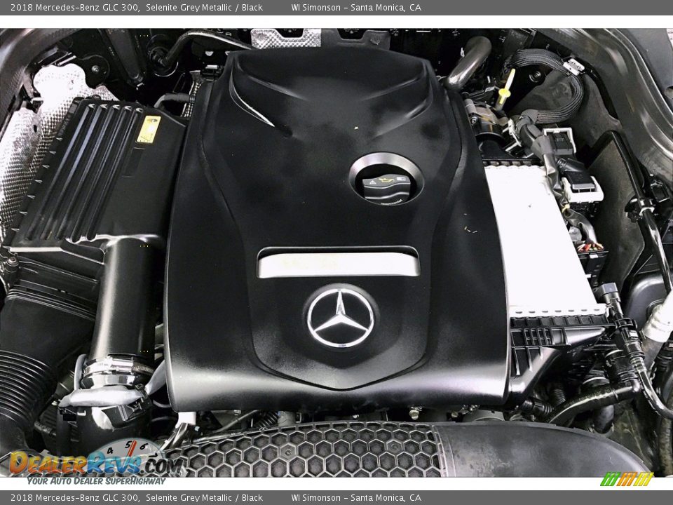 2018 Mercedes-Benz GLC 300 Selenite Grey Metallic / Black Photo #32