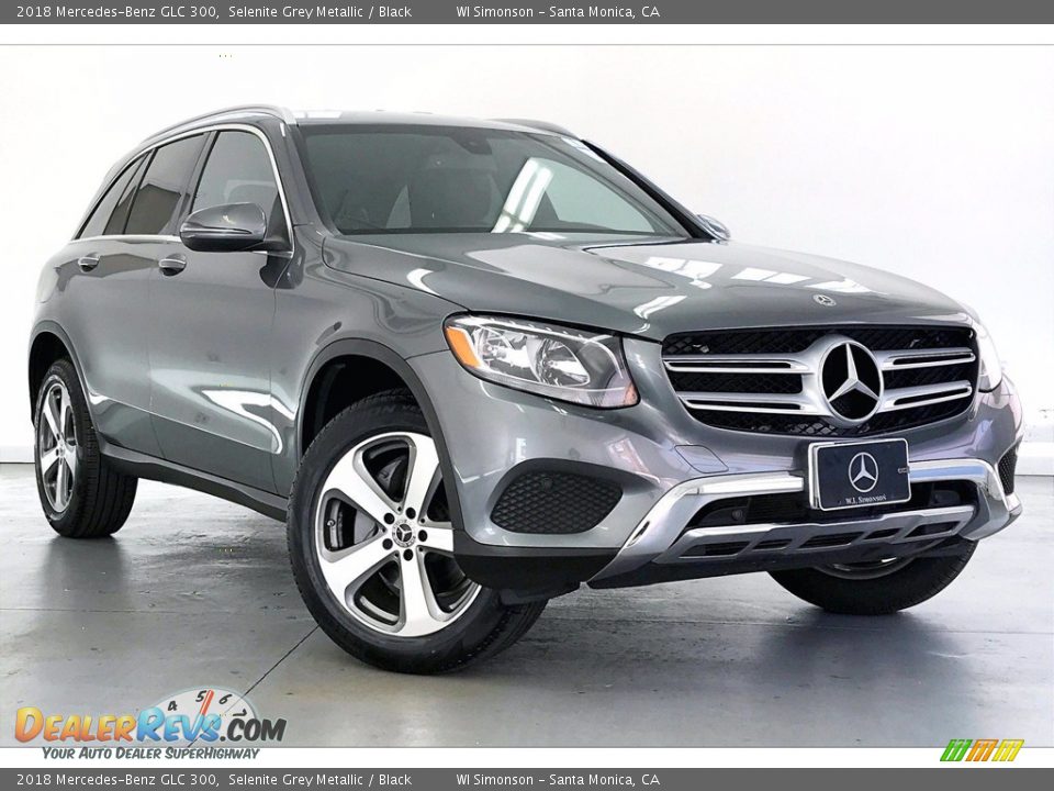 2018 Mercedes-Benz GLC 300 Selenite Grey Metallic / Black Photo #34