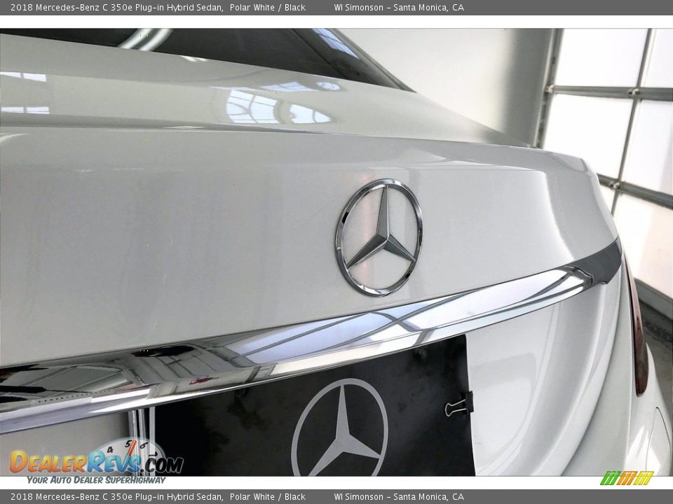 2018 Mercedes-Benz C 350e Plug-in Hybrid Sedan Polar White / Black Photo #7
